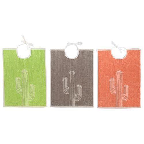 Lot 12 bavoirs Cactus fermeture à lacets 35X45 cm 3 coloris  - Manutan Expert thumbnail image 1