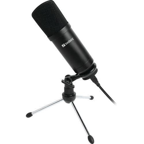 Microphone Streamer USB et trépied - Sandberg thumbnail image 1