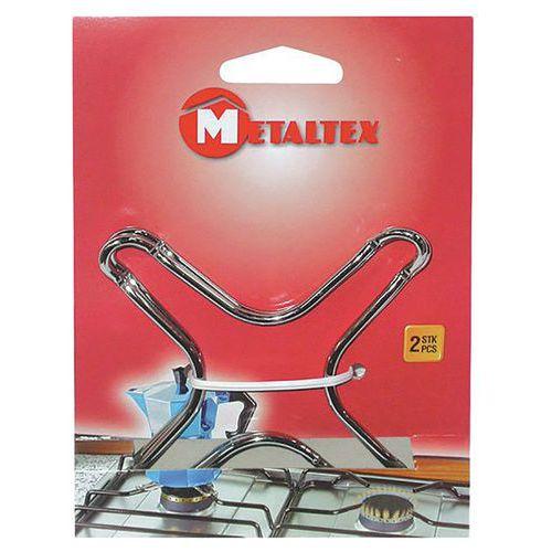 Lot de 2 supports bain marie chromés - Metaltex thumbnail image 1