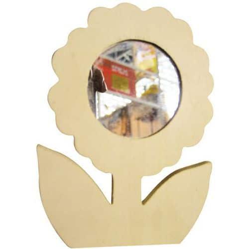 Miroir en bois 100x160mm - fleurs fullname image