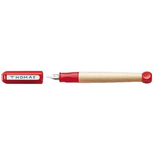 Stylo plume d'apprentissage rouge abc et 1 cartouche bleue fullname image