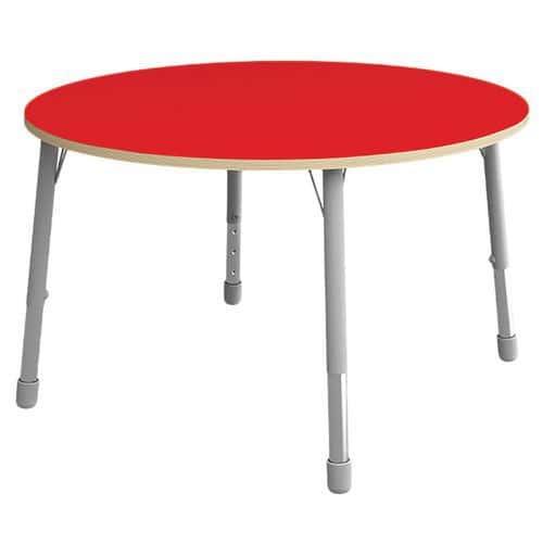 Table Eko ronde ø 136 cm réglable T1 à T3 - rouge thumbnail image 1