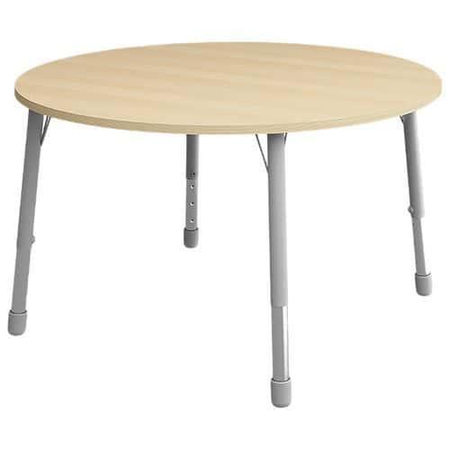 Table Eko ronde ø 136 cm réglable T1 à T3 - hêtre thumbnail image 1