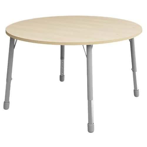 Table Eko ronde ø 136 cm réglable T1 à T3 - bouleau thumbnail image 1