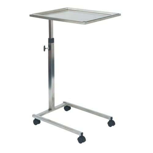 Table de Mayo inox L 565 x l 435 cm H variable 79-128 cm- Holtex thumbnail image 1