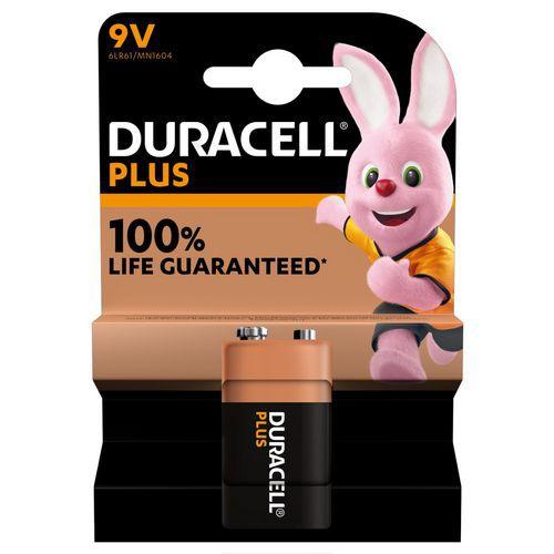 Pile carrée 9 volts LR61 - Duracell plus fullname image