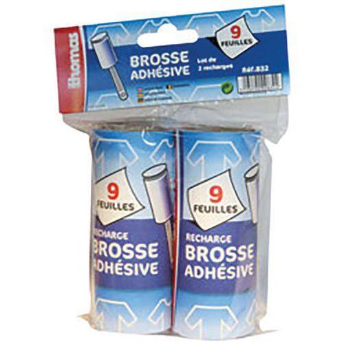 Lot de 12 2 recharges brosse adhésive thumbnail image 1