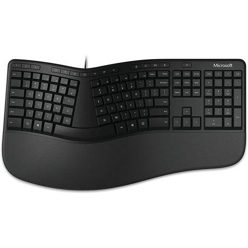 Clavier filaire MS Ergonomic USB Noir avec repose-poignets thumbnail image 1