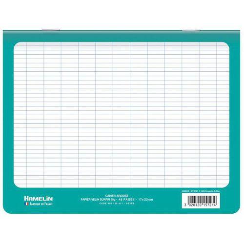 Cahier ardoise 17x22 seyes couverture carte effaçable - Conquerant fullname image