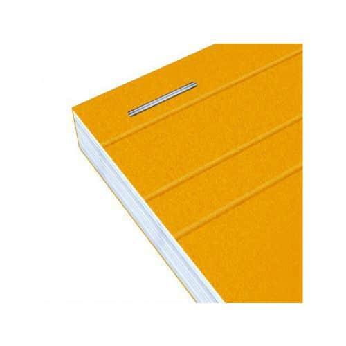 OXFORD Bloc-Notes Perforé Orange A4+ Grands carreaux Seyès 80 Feuilles Agrafées Couverture Carte Enduite Orang thumbnail image 1