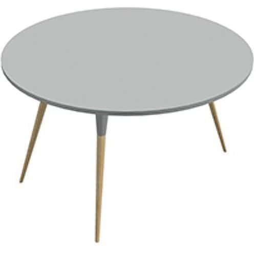 Table basse avec plateau en verre sablé diam.60 cm thumbnail image 1