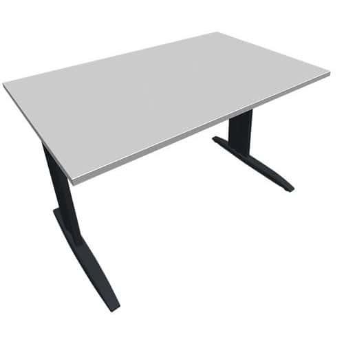 Table en pied L avec carter L140 cm - Idol - Eol fullname image