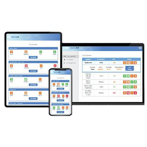 Option licence Connect 1 an de supervision pour capteur CO2 - QuosAir thumbnail image 1