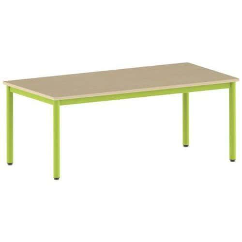 Table Carélie rectangulaire 160 x 80 cm fixe 4 pieds stratifié fullname image