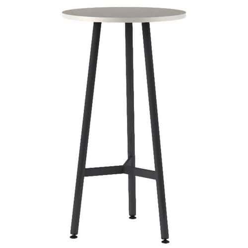 Mange-debout Ella rond Ø 60 cm hauteur 110 cm stratifié ABS Mobidecor fullname image