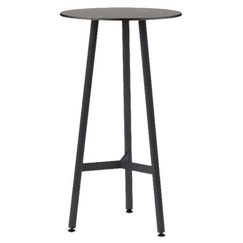 Mange-debout Ella rond Ø 60 cm hauteur 110 cm stratifié CDF Mobidecor thumbnail image 1