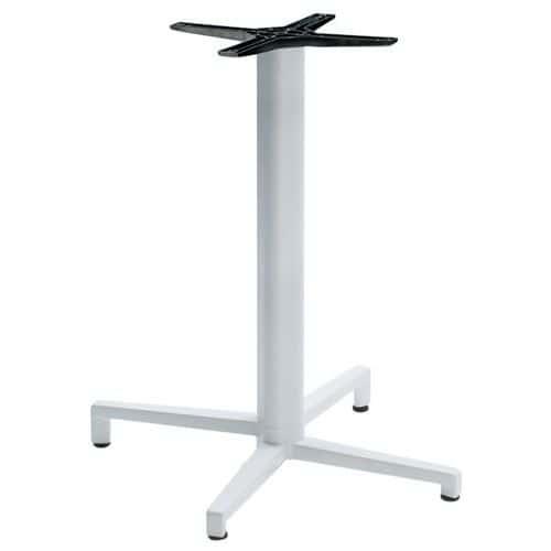 Pied de table Domino fixe hauteur 73 cm colonne ronde - blanc thumbnail image 1