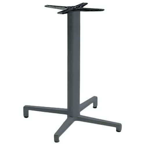 Pied de table Domino fixe hauteur 73 cm colonne ronde - anthracite thumbnail image 1