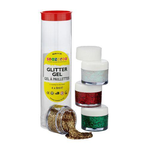 Set de 4 gels paillettes couleurs 8 ml - Snazaroo fullname image