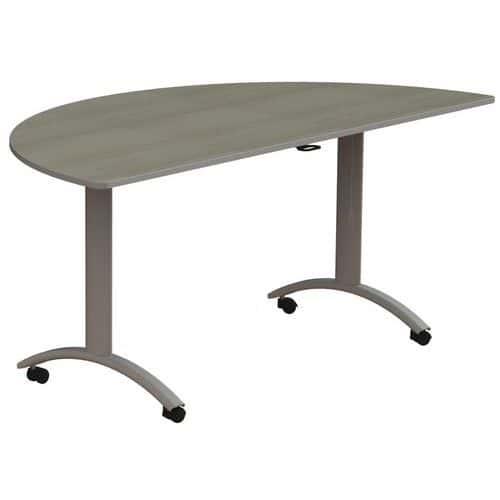 Table Isy 1/2 rond Ø 160 cm pliante dégagement latéral Rodet fullname image