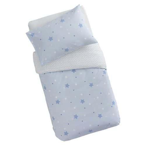 Lot de 5 parures de couette + taie 100 x 140 cm Little Stars Ciel thumbnail image 1