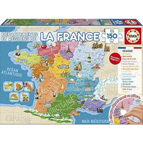 Puzzle régions et départements de France - Educa fullname image