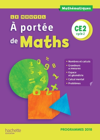 Le nouvel a portée de maths ce2 - manuel élève - edition 2019 - Image principale