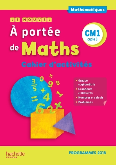 Le nouvel a portée de maths cm1 - cahier d'activités - edition 2019 - Image principale