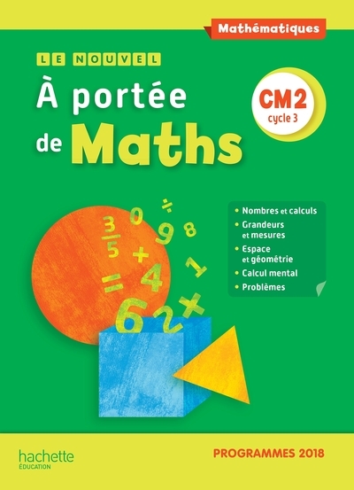 Le nouvel a portée de maths cm2 - manuel élève - edition 2019 - Image principale