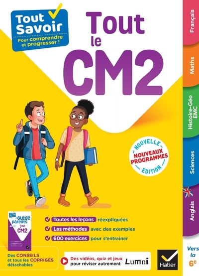 Tout savoir cm2 - tout-en-un - nouveaux programmes - Image principale
