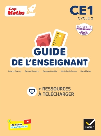 Cap maths ce1 - ed. 2025 - guide de l'enseignant - Image principale
