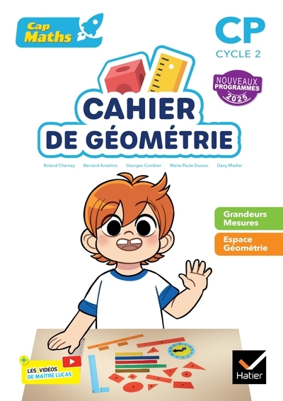 Cap maths cp - ed. 2025 - cahier de géométrie-mesure - Image principale