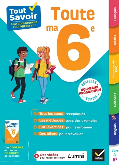 Tout savoir 6e - tout en un - nouveaux programmes - Image principale