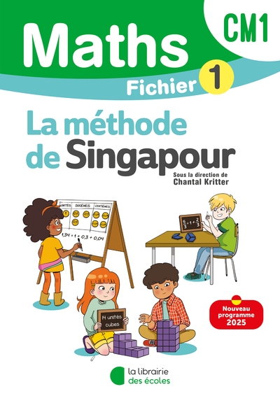 Mathématiques cm1 (2025) - méthode de singapour - fichier élève 1 - Image principale
