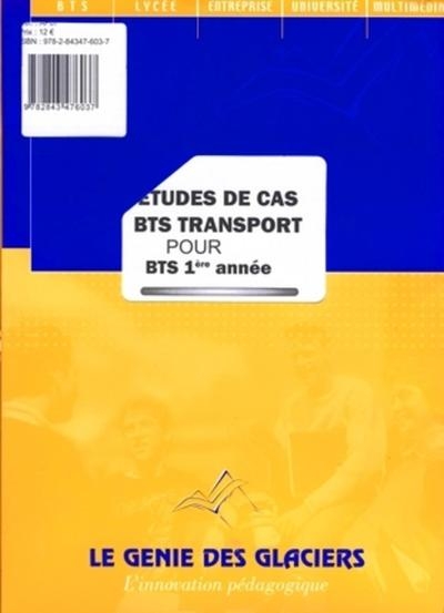Etudes de cas bts transport 1ere annee. pochette eleve - Image principale