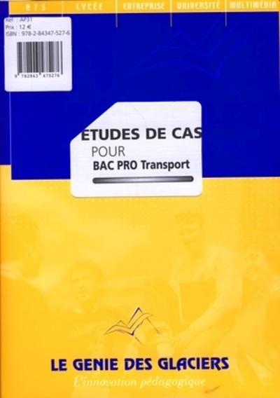 Etudes de cas pour bac pro transport. la pochette eleve - Image principale