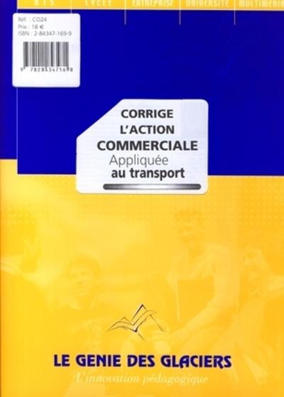 Corrige l'action commerciale appliquee au transport. la pochette du professeur. - Image principale