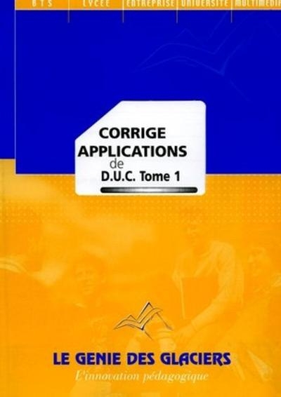 Corrige applications de duc t1. la pochette du professeur - Image principale