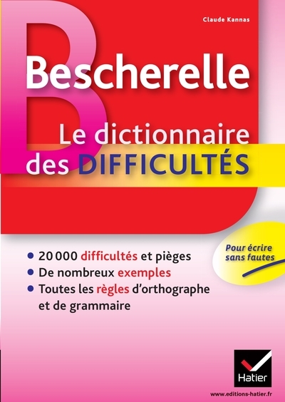 Bescherelle - dictionnaire des difficultés orthographiques de la langue française - Image principale