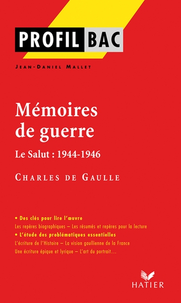 Profil - de gaulle (charles) : mémoires de guerre - Image principale