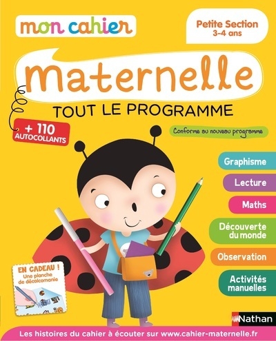 Mon cahier maternelle - tout le programme - petite section 3-4 ans - Image principale