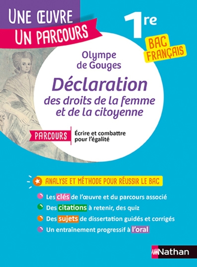 Olympe de gouges, déclaration des droits de la femme et de la citoyenne - Image principale