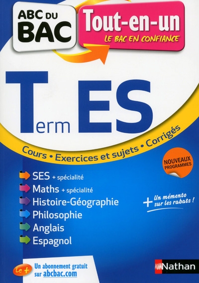 Tout en un terminale es abc du bac - Image principale