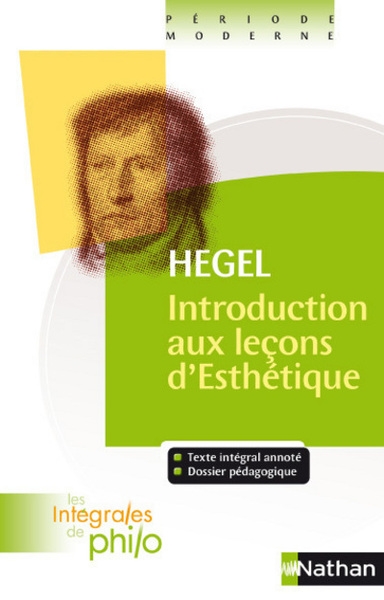 Les intégrales de philo - hegel, introduction aux leçons d'esthétique - Image principale