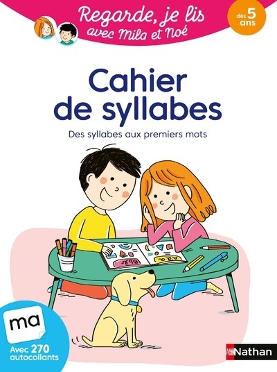 Cahier de syllabes - regarde, je lis ! - Image principale
