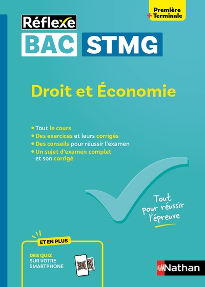 Guide bac stmg - spécialité droit et économie 1re/ tle - réflexe - n° 19 - Image principale
