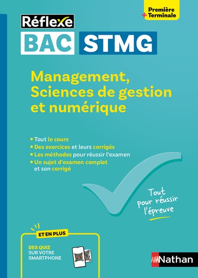 Guide bac stmg - spécialité management, sciences de gestion et numérique 1re/ tle - réflexe - n° 27 - Image principale
