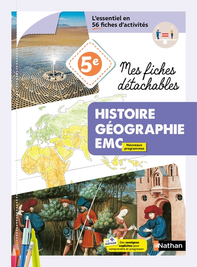 Histoire géo 5e - mes fiches détachables - 2026 - Image principale