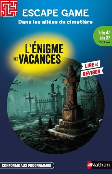 L'enigme des vacances escape game de la 4ème à la 3ème - dans les allées du cimetière - Image principale