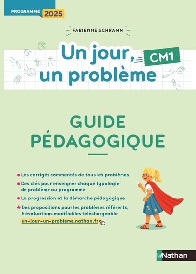 Un jour, un problème - cm1 - guide pédagogique - programme 2025 - Image principale